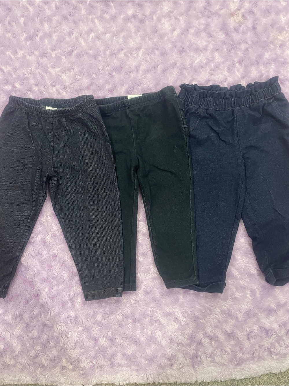 Carter's/jumping beans 3-Pack Black & Navy Toddler Stretch Leggings